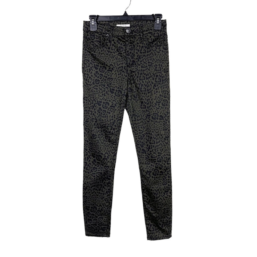 STS Blue Ellie High Waist  Leopard Spotted 5-Pocket Cropped Jeggings Size 24